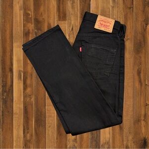 Levi's Men's Black Straight Jeans